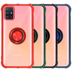 Case Gel anti-blow Samsung Galaxy A51with Magnet and Ring Support 360º 4 Colors
