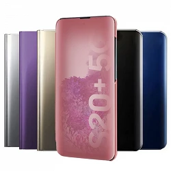 Case Flip with Stand Samsung Galaxy S20 Plus Clear View - 6 Colors