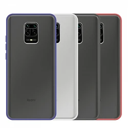 Case Gel Xiaomi Redmi Note 9S/ Pro Smoked with colored edger