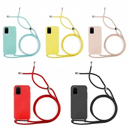 Case smooth with Lanyard Samsung Galaxy S20 Plus 7-Colors