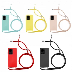 Case smooth with Lanyard Samsung Galaxy S20 Ultra 7-Colors