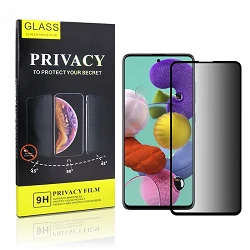 tempered glass Privacidad Samsung Galaxy A51 display protector 5D edge