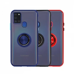 Case Gel Samsung Galaxy A21s magnet with holder Smoked