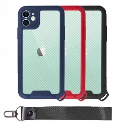 Case Bumper Anti-Shock IPhone 11 with Lanyard short - 3 Colors