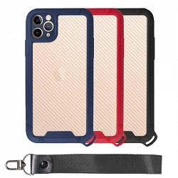 Case Bumper Anti-Shock IPhone 11 Pro with Lanyard short - 3 Colors
