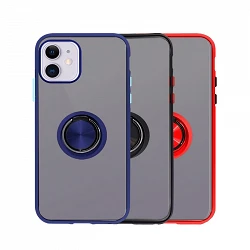 Case Gel iPhone 12 Mini magnet with holder Smoked