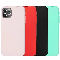 Duo iPhone 11 Pro Max Case silicone smooth with Perfume + tempered glass Completo available in 4...