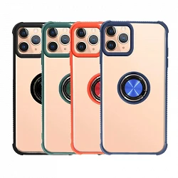 Case Gel anti-blow iPhone 12 / 12 Pro 6.1"with Magnet and Ring Support 360º 4 Colors