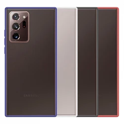 Coque Samsung Galaxy Note 20 Ultra Smoked Gel avec bordure colorée