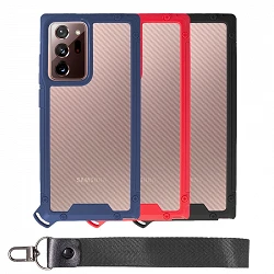 Case Bumper Anti-Shock Samsung Note 20 Ultra with Lanyard short - 3 Colors