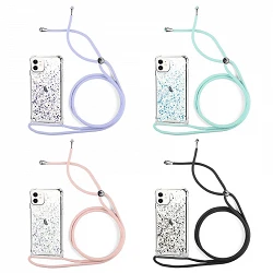 Case Gel Transparent with Lanyard iPhone 11 4-Colors