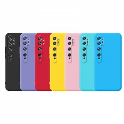 Case silicone smooth Xiaomi Mi Note 10/10 Pro with Camera 3D - 7 Colors