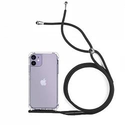 Coque Gel Antichoc Transparente avec Cordon - iPhone 12 Mini