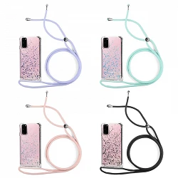 Case Gel Transparent with Lanyard Samsung S20 FE 4-Colors