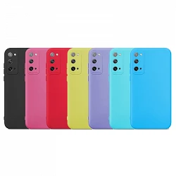 Case silicone smooth Samsung S20 FE with Camera 3D - 7 Colors