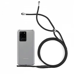 Coque Gel Antichoc Transparente avec Cordon - Samsung S20 Ultra