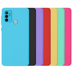 Case silicone smooth Oppo A53 with camera 3D - 7 Colors