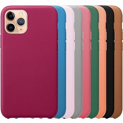 Case Leather leather Compatible with IPhone 11 Pro 12-Colors