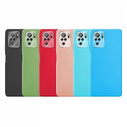 Case silicone smooth Xiaomi Redmi Note 10 with Protector Camera 3D - 7 Colors