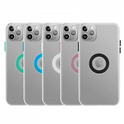 Case iPhone 11 Pro Max Transparent with ring - 5 Colors