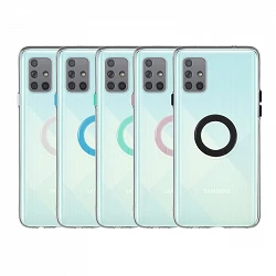 Case Samsung Galaxy A51 Transparent with ring - 5 Colors