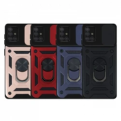 Case with ring and Camera slider Samsung Galaxy A51 4G with magnet