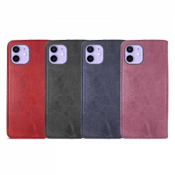 Case with card holder iPhone 12 Mini leatherette - 4 Colors