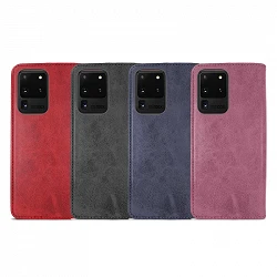 Case with card holder Samsung Galaxy S20 Ultra leatherette - 4 Colors