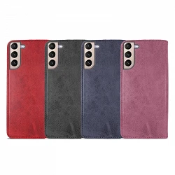 Case with card holder Samsung Galaxy S21 leatherette - 4 Colors
