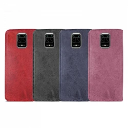 Case with card holder Xiaomi Redmi Note 9S leatherette - 4 Colors