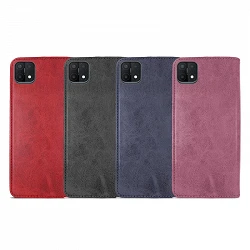 Case with card holder Oppo A15 leatherette - 4 Colors