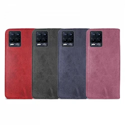 Case with card holder Oppo Realme 8 / 8 Pro leatherette - 4 Colors