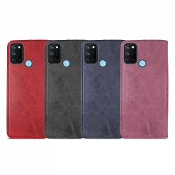 Case with card holder Oppo Realme 7i leatherette - 4 Colors