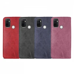 Case with card holder Oppo A53/53S leatherette - 4 Colors