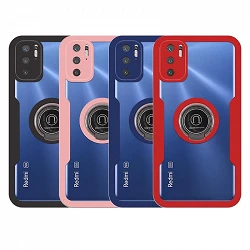 Case double with magnet and ring Xiaomi Redmi Note 10/10S silicone front and rear - 4 Colors