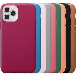 Case Leather leather Compatible with IPhone 13 6.1" 12-Colors