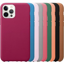 Case Leather leather Compatible with Iphone 13 Pro Max 12-Colors