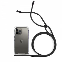 Coque Gel Antichoc Transparente avec Cordon - iPhone 13 Pro Max