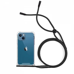 Coque Gel Antichoc Transparente avec Cordon - iPhone 13 Mini