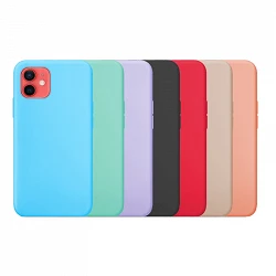Case silicone smooth iPhone 12 Mini (5.4") available in varios Colors