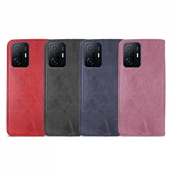 Case with card holder Xiaomi Mi 11T/11T Pro leatherette - 4 Colors