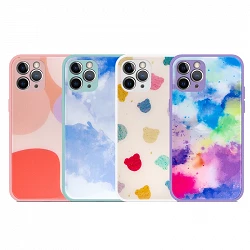 Case Premium Tempered Glass with Drawings iPhone 11 Pro - 4 Drawings