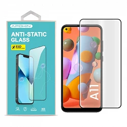 Cristal templado Full Glue 9H con Pegamento Anti-Estático Samsung A11/ Redmi Note 9 Protector de...