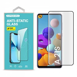 Cristal templado Full Glue 9H con Pegamento Anti-Estático Samsung A21S/Reno 4z de Pantalla Curvo...