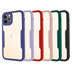 Case double silicone Anti-Shock iPhone 12 Pro 6.1" silicone front and rear - 4 Colors