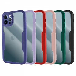 Case double silicone Anti-Shock iPhone 12 Pro Max silicone front and rear - 4 Colors