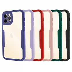 Case double silicone Anti-Shock iPhone 11 Pro Max silicone front and rear - 4 Colors