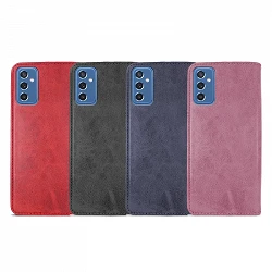 Case with card holder Samsung Galaxy M52 leatherette - 4 Colors