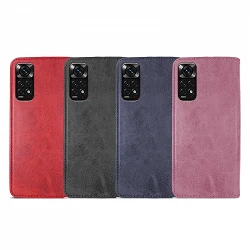 Case with card holder Xiaomi Pocophone M4 Pro 5G leatherette - 4 Colors