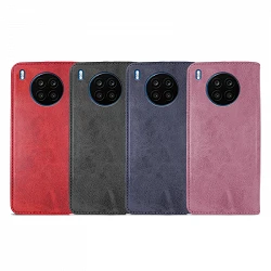 Case with card holder Honor 50 Lite leatherette - 4 Colors